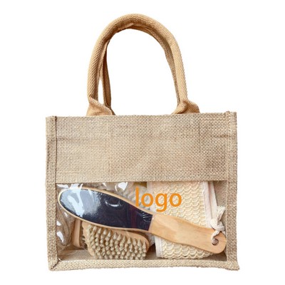 7-Piece Home Spa Bath Gift Set with Exfoliating Accessories