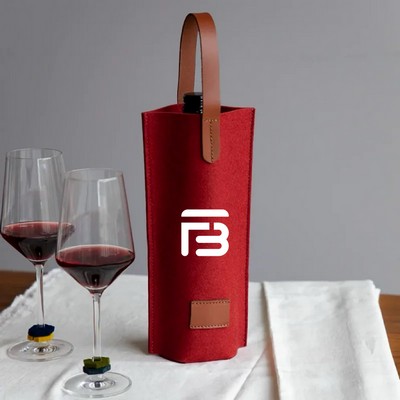 Felt Champagne Carrier Bag Portable
