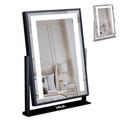 Metal makeup led mirror