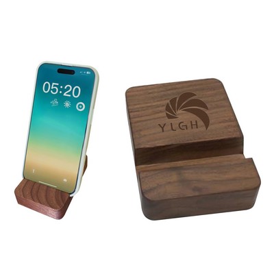 Wallnut Wooden Phone Stand