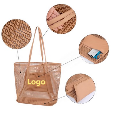 Lightweight Collapsible Mesh Beach Bag