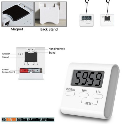 Digital Count Down & Count Up Timer Alarm