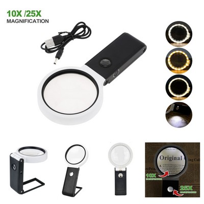 Magnifying Glass With Light And Stand