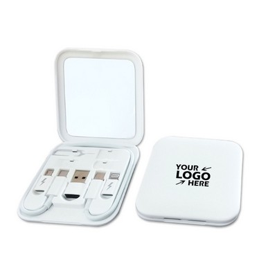 Cable Charger Case with Phone Stand