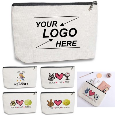 Inspirational Softball Makeup Bag Gift