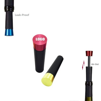 Premium Aluminum Top Vacuum Wine Bottle Stopper