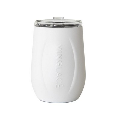 10 Oz. Glass Lined Wine Glass White