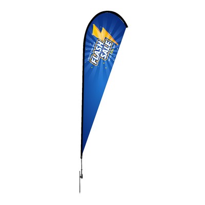 6' Teardrop Feather Flag - 2 Side Imprint