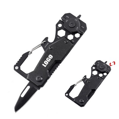 Versatile Multi Screwdriver with Carabiner and Knife