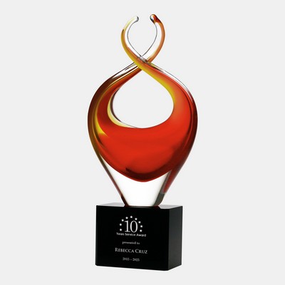 Art Glass Twisted Fire Award