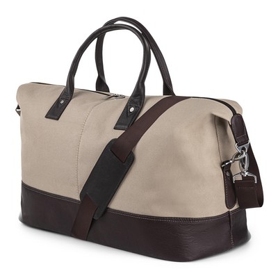Bugatti Colombian Leather Duffle Bag-Natural/Brown