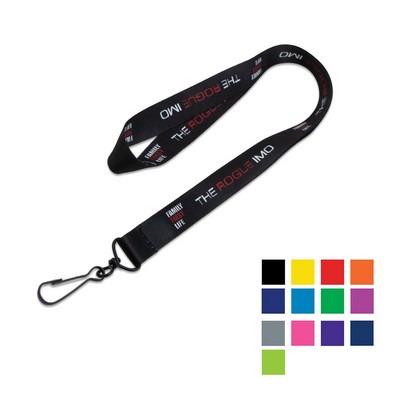 Convention Polyester Lanyard w/ Metal Swivel J Hook