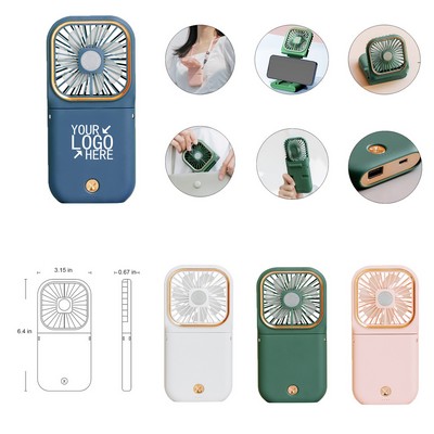 Portable USB Handheld Mini Fan/Power Bank/Phone Holder