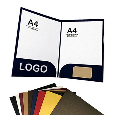 Double-Pocket Folder with Card Slot