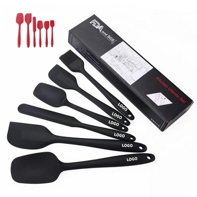 6 Pack Silicone Spatula Set