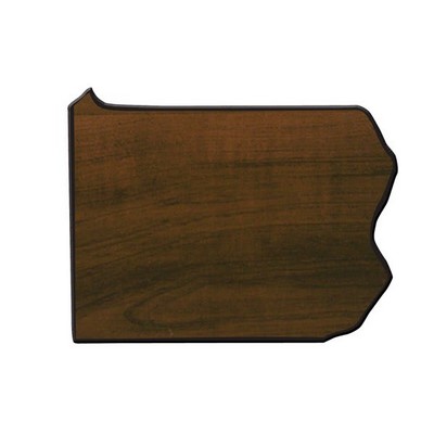 Walnut Finish State Plaque