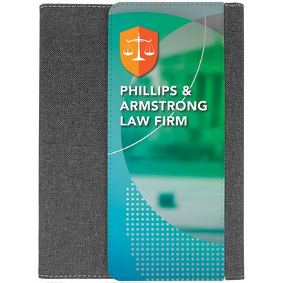 Subli Tru Portfolio with Flap Sublimation and Note Pad