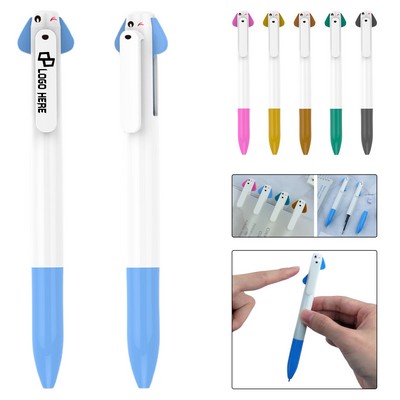 Puppy Top Plastic Ballpoint Pen