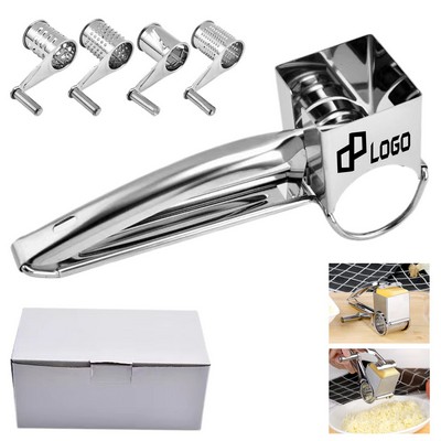 Stainless Steel Hand-Crank Cheese Grater