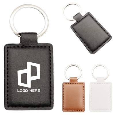 Leatherette Key Tag Key Chain