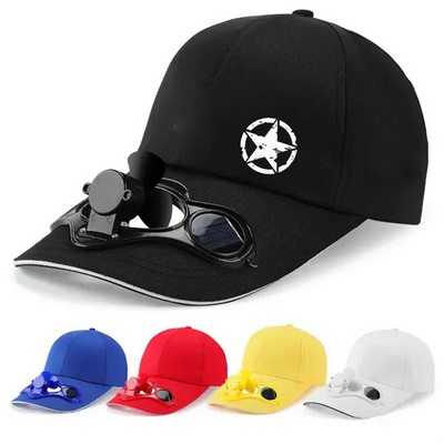 Solar Fan Baseball Cap