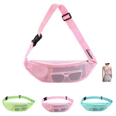 Crossbody Mesh Beach Bag
