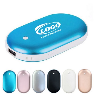 5000mAh 2-in-1 USB Rechargeable Hand Warmer & Power Bank