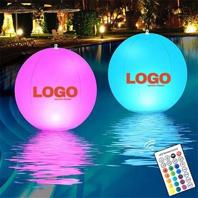 LED Light Up Floating Inflatable Beach Ball