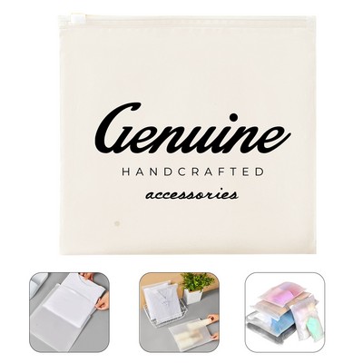 Versatile Frosted Zip Reclosable Storage Bag
