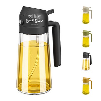 2-In-1 Olive Oil Dispenser Bottle and Sprayer
