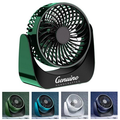 Compact Modern Desk Fan with Copper Motor