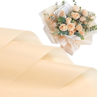 20" x 20" Floral Bouquet Wrap Paper - Champagne