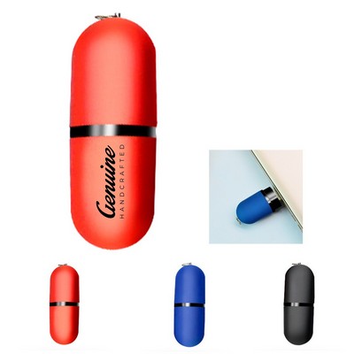 2GB Lipstick Style USB Flash Drive with Keychain