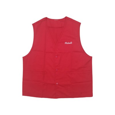Printed Work Vest Poly Cotton