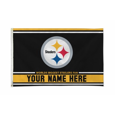 Pittsburgh Steelers Personalized NFL® Flag (3'x5')