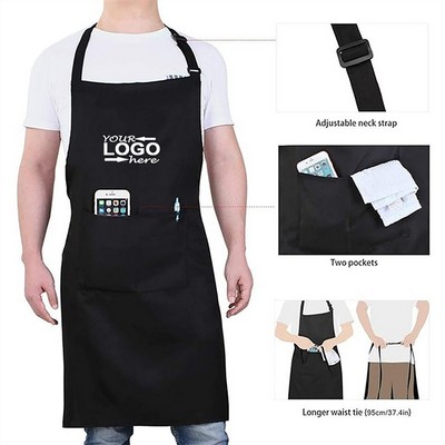 Kitchen Cooking Aprons with 2 Pockets