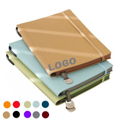 A5 Litchi Pattern Notebook