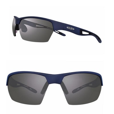 Revo Sunglasses Jett Semi-Rimless Performance - Matte Navy Blue
