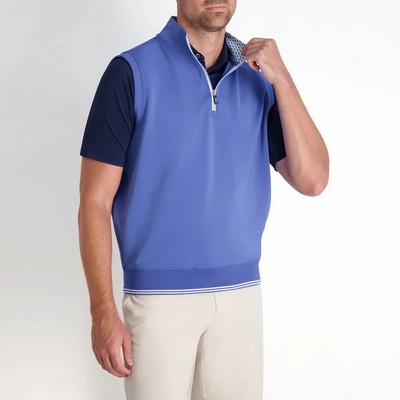 Fairway & Greene® NECK PRINT CAVES 1/4 ZIP VEST
