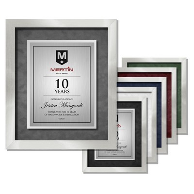 Gander - Executive Aluminum Certificate Shadowbox (Silver Frame)