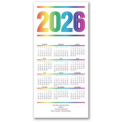 Colors of the Rainbow 2026 Calendar