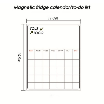 Magnetic Fridge Calendar/To-Do List