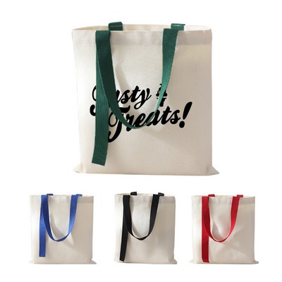 Color-Strap Poly-Blend Canvas Bag