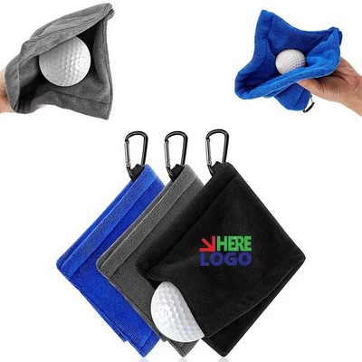 Golf Ball Towel With Clip