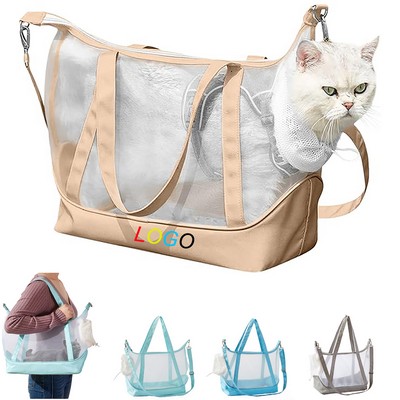 Breathable Mesh Cat Carrier Bag