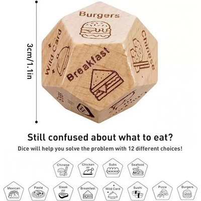 Wooden Dice Couple Date Night Ideas Funny Gift