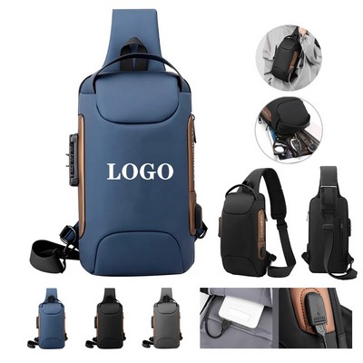 Anti-Theft USB Charging Shoulder Bag