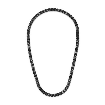 Bulova Jewelry Link™ Black Stainless Steel Necklace - 8MM