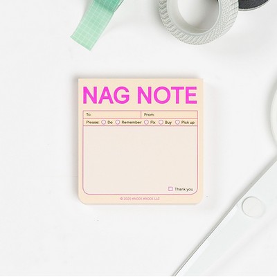 Nag Note Sticky Notes (Pastel Edition)