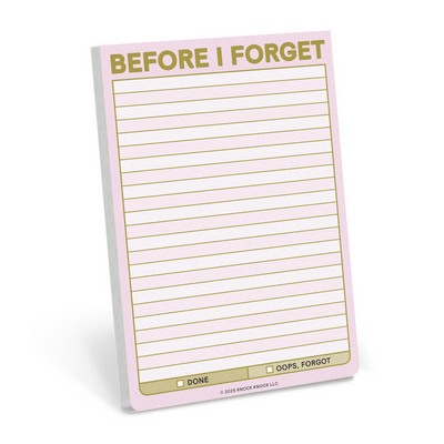 Before I Forget Great Big Sticky Note